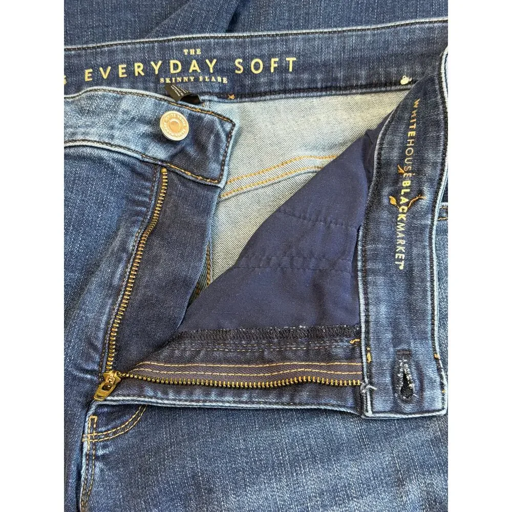 WHBM Women’s Distressed Flare Leg Jeans Sz 14 - Picture 10 of 13